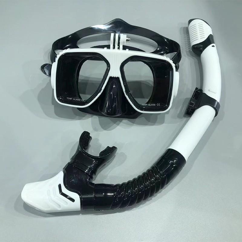 Snorkel Mask Anti-Fog Diving Glasses Professional Snorkeling Gear Swimming