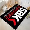 "Black Carpet with SBK Superbike Championship Logo and Red Arrow" Suitable for use as an anti-slip for living room bedroom sofas