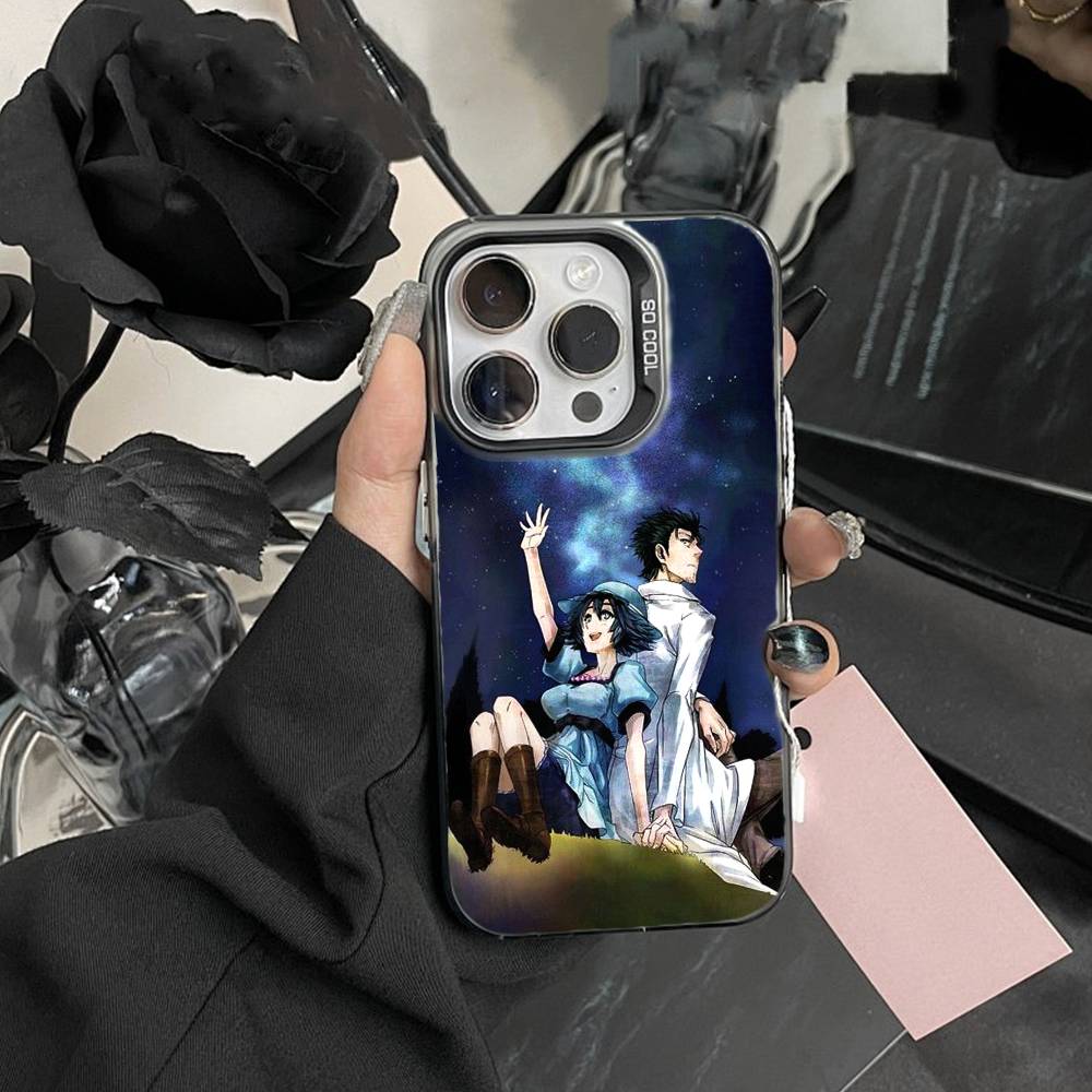 

Чехол для телефона STEINS GATE F-Ринтаро О-Окабэ для iPhone 16 17 15 14 12 13 Pro Max Черный Цвет Ударопрочный Чехол iPhone16se4