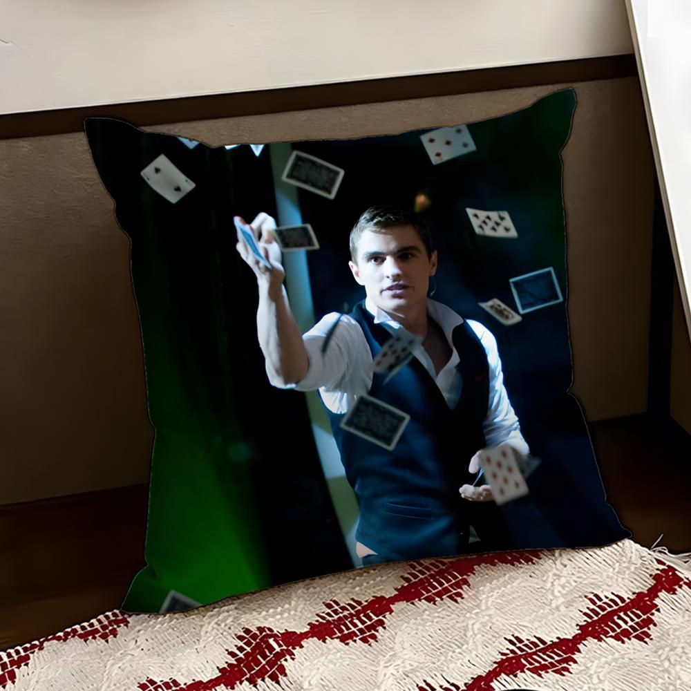 NNow You SSee Me Movie Cushion Cover Reversible Soft Durable Pillow Cover Home Car MultiScene Use for Daily Comfort