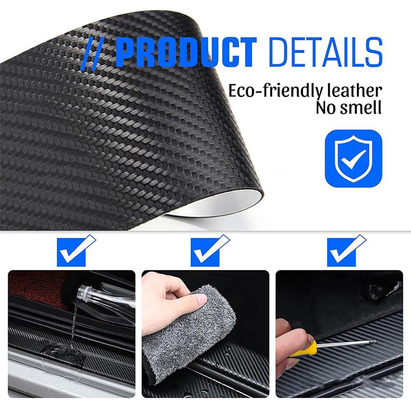 1/4/5Pcs Car Door Sill Scuff Plate Decor Carbon Fiber Stickers For MINI Cooper JCW WORKS R55 R56 F55 F56 R57 R58 R59 R60 R50 R61 mjewr55