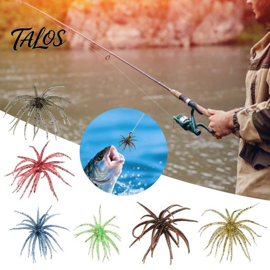Bionic Fishing Lure 2Pcs Sea Urchin Lure, 11cm/10g Floating Topwater Artificial Professional Gear Bait, Fuzzy Soft for Freshwater Saltwater