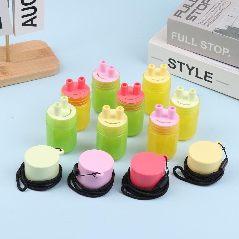 Herbal Inhalant Inhaler Accessory Two Nostrils Sticks Inhaler Tubes Cap Portable Reusable Nasal Inhaler Nasal Suction Cap Bottle