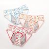 3pcs Leakproof Children Menstrual Pants Cotton Underwear Cute Cartoon Period Panties Fashion Underpants