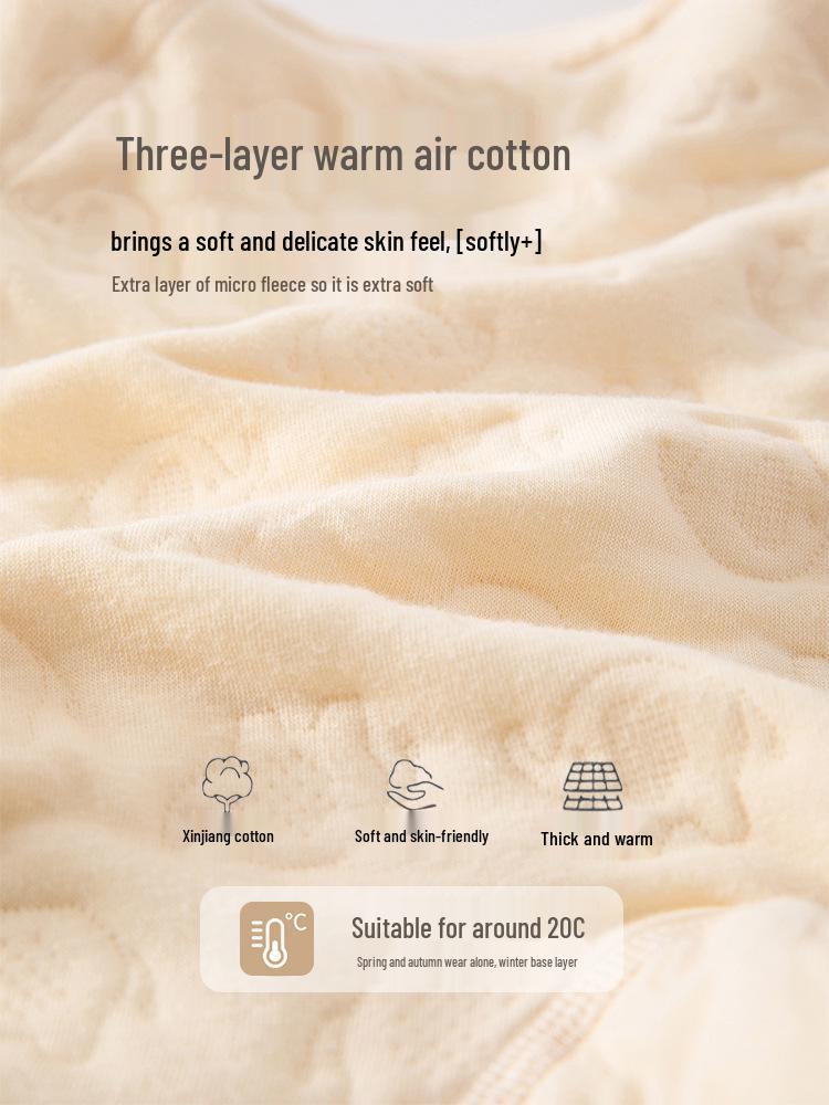 Warm Cotton Padded Baby Jumpsuit for Winter and Spring