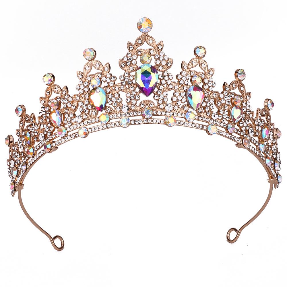 Königliche Kristall Barock Königin Krone Stirnband für Braut oder Geburtstag