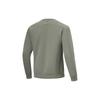 Li Ning Solid Color Round Neck Pullover Knitted Sweatshirt Men Sweatshirt Lobster-Green AWDU057-8