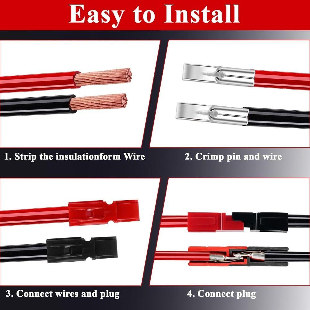 10pcs Corrosion Resistant Electrical Connectors 30A 600V Battery Connectors  Solar Systems
