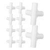 10Pcs Plastic Furniture Connectors 16Mm Universal Shelving System Connectors Replacement Wardrobe Buckle Connector Closet Rod