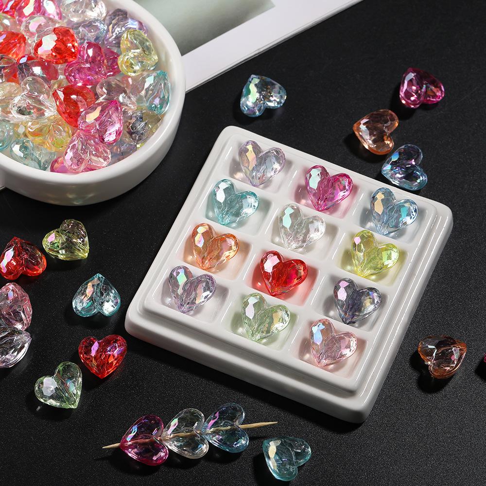20Pcs Symphony Acrylic Love Crystal Beads DIY Jewelry Accessories