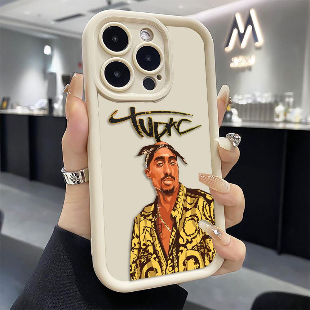 Tupac Shakur Hip Hop 2pac Cover Phone Case For Redmi NOTE 9 9S 10 10S 11 11S 11T 12 12S 13 14 PRO PLUS 4G 5G Silicone Case Shell