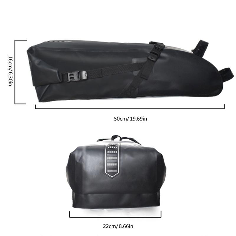 2.5L Bicycles Trunk Bag Saddles Seats Bag Carriers with Reflectors Watertight Bicycles Bag for Bicycles Rear Rack