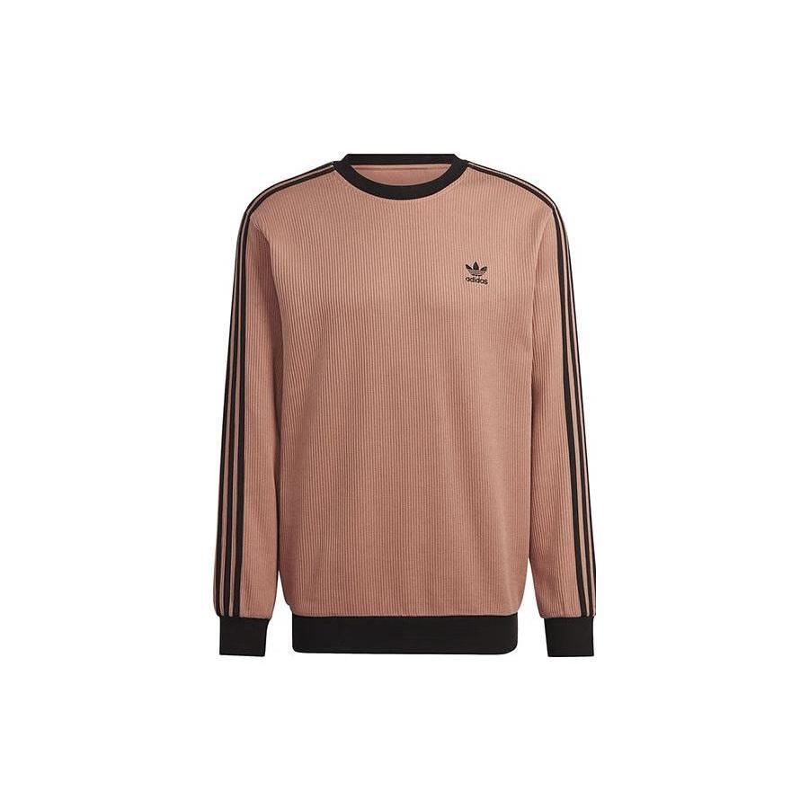 adidas originals Adicolor Classics Waffle Sweatshirt  Clay Strata  Men s HS2080 XS