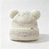 Sweet Bear Ears Knitted Hat, Ear Protection, Windproof and Warm Autumn and Winter Hat, Soft Waxy and Cute Age-reducing Wool Hat