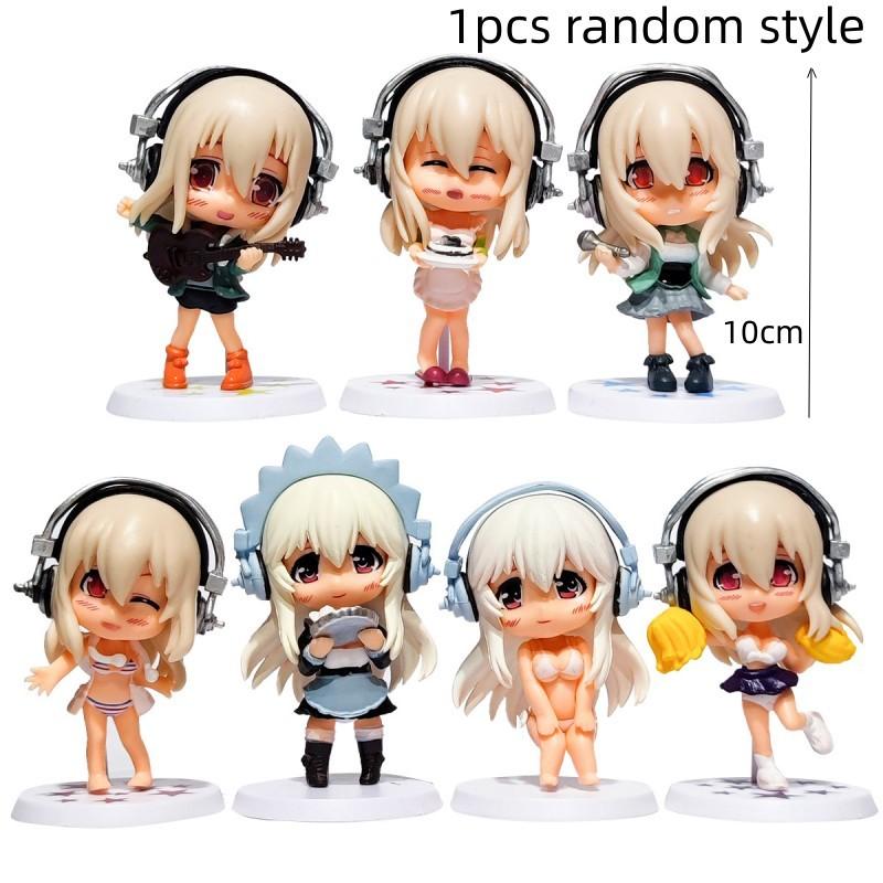 17 Stil Kasugano Sora Auto-Schmuck Hasenohr sexy Design Actionfigur Anime Host Computer Gehäuse Schreibtisch Dekor Auto-Schmuck Spielzeug