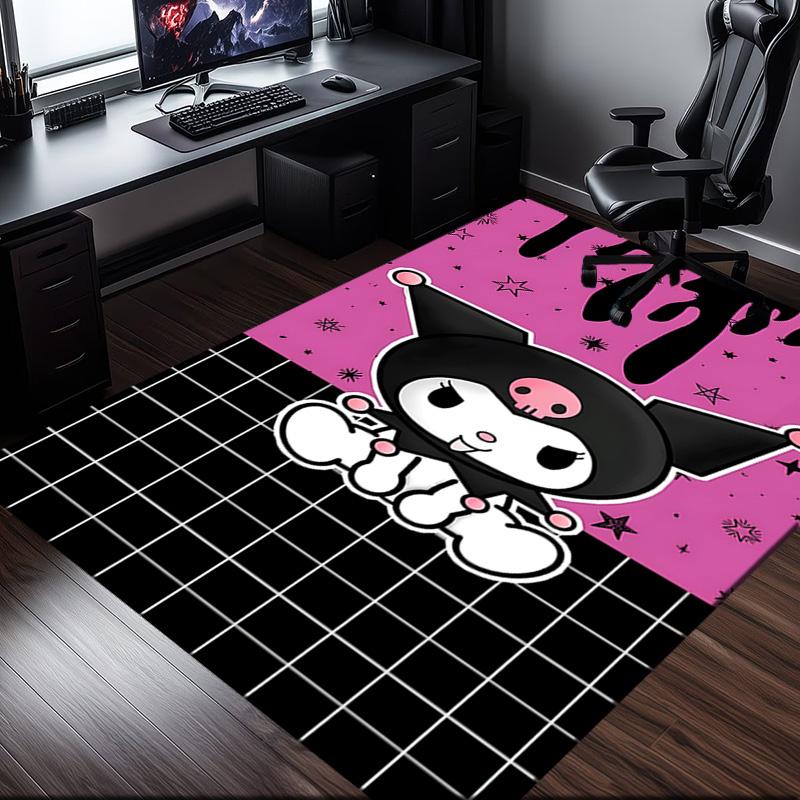 1PC Kuro-mi Rug for Livingroom,Bedroom, Palyroom, Chair Rug, Area rug, Game Carpet, Large Size Rug Fan Christmas gift