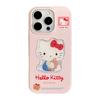 Gilded Three dimensional Cartoon Cat Suitable for 15promax Apple 16 Mobile Phone Case Iphone14 Hanging Chain 13 Girl Soft