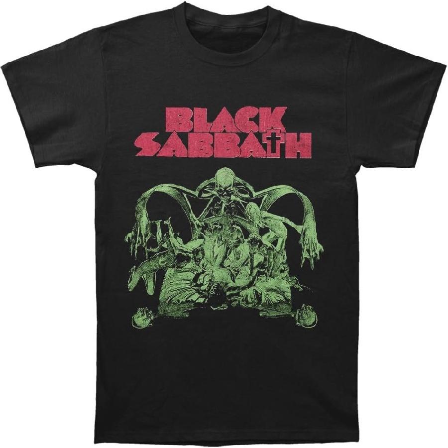 Мужская футболка Black Sabbath Sabbath Bloody Sabbath с вырезом, очень большая, черная S