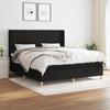 3131843 vidaXL Divan Bed with Mattress Black 160x200 Cm Fabric