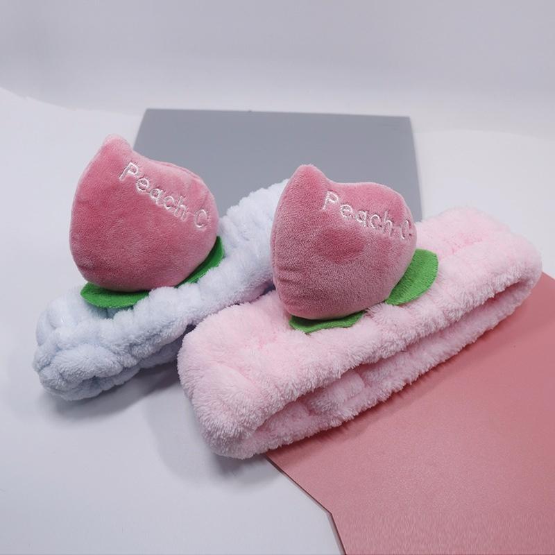 Buy Cute Peach Wash Headband Heart Girls Hair Band Sweet Makeup