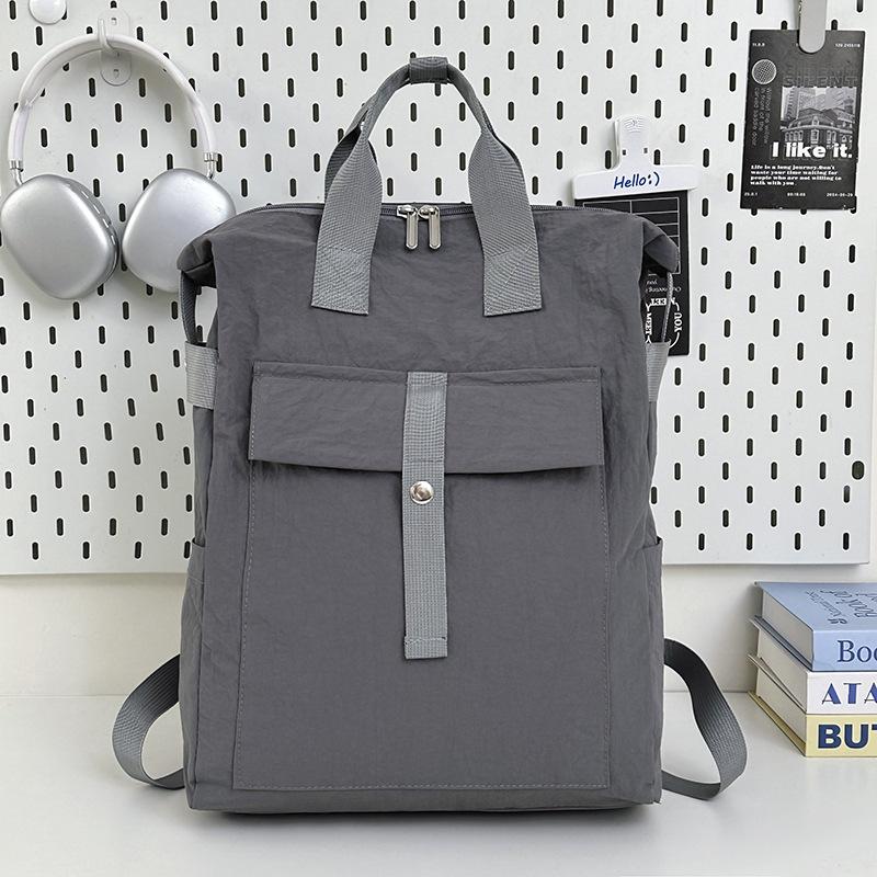 Schoolbag Backpack Women's Waterproof Splash Large Capacity High Value Outdoor Travel Breathable Lightweight Backpack Men's Baigou Bag
