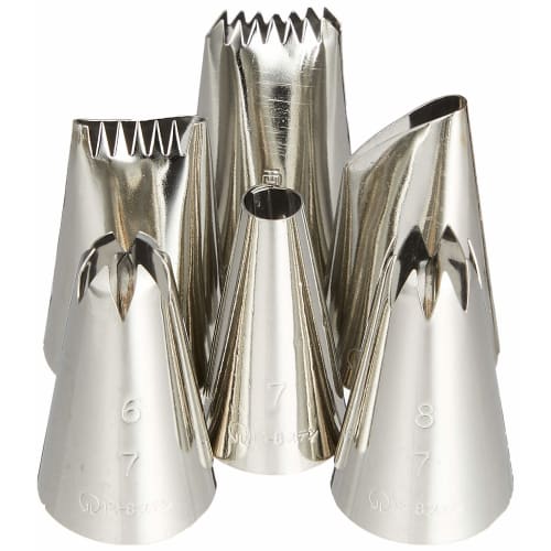 Endo Shoji Commercial-Grade Potato Chisel Set, Case, No. 7, Set of 6, 18-8 Stainless Steel, Made In Japan, WKT37