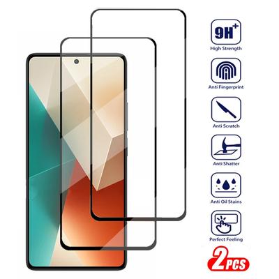 Загартоване скло з повним покриттям із 2 шт. для Xiaomi Redmi Note 13 Note13 Pro 13C 13 C Redmi13C 4G 5G Захисна плівка для екрана