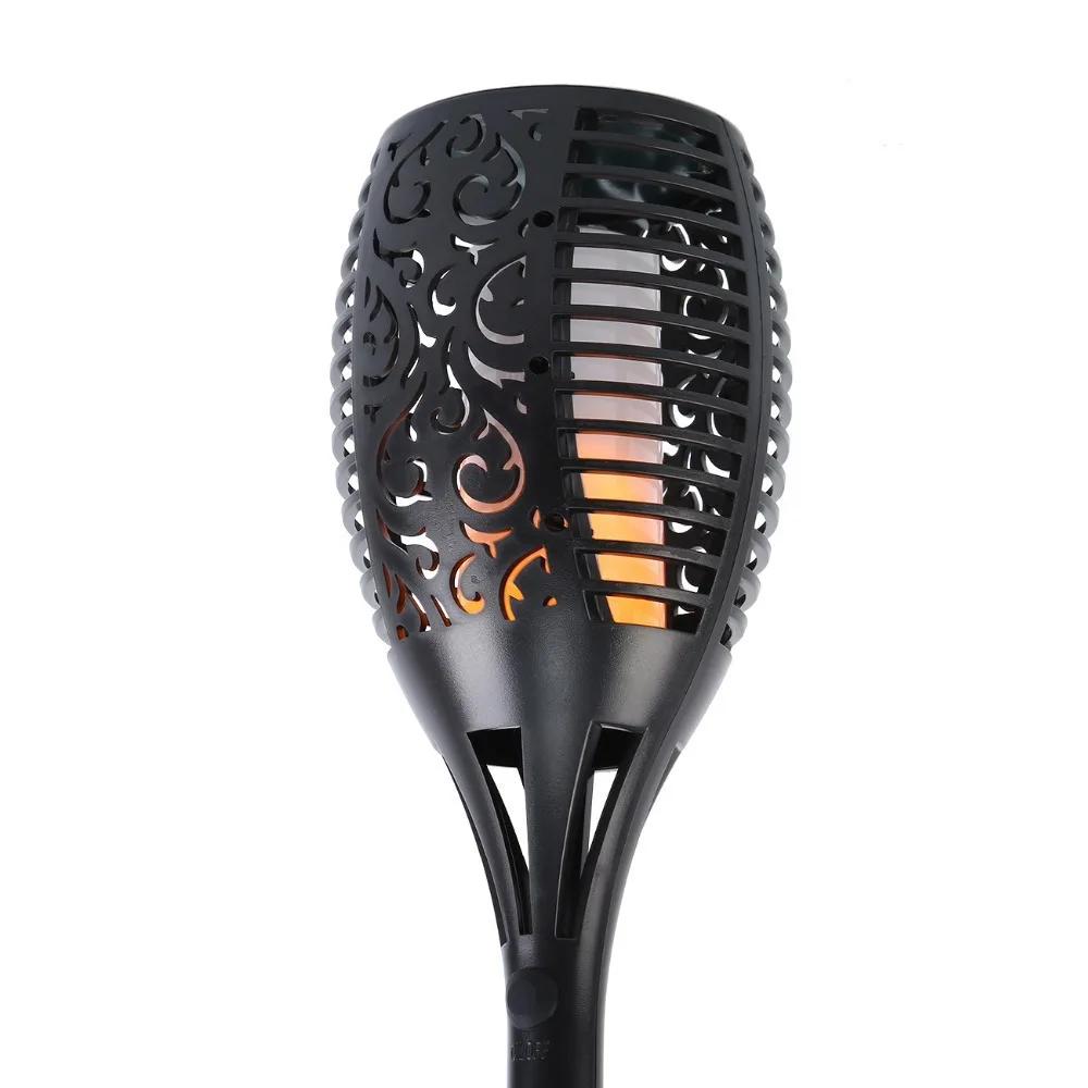 

12LED солнечный фонарь с пламенем, мерцающий свет, водонепроницаемое украшение для сада, уличный газон, дорожка, двор, патио, торшер