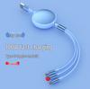 100W Type-C 3-in-1 Fast Charging Cable for Huawei, Android, and Apple Devices