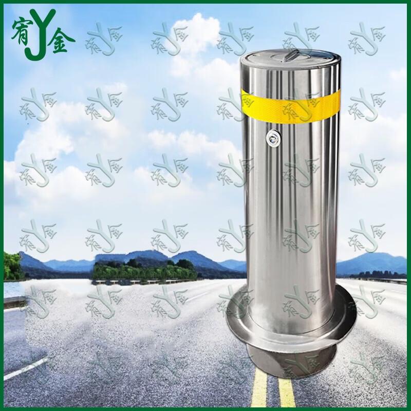 Reflective Stainless Steel Parking Barrier Warning Post