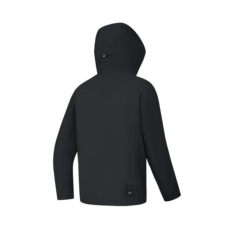 New FILA Puffer Jacket Men's Pitch Black A11M447902FBK