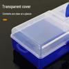 Double-Layer Fishing Tackle Box with Removable Dividers for Hooks and Tools