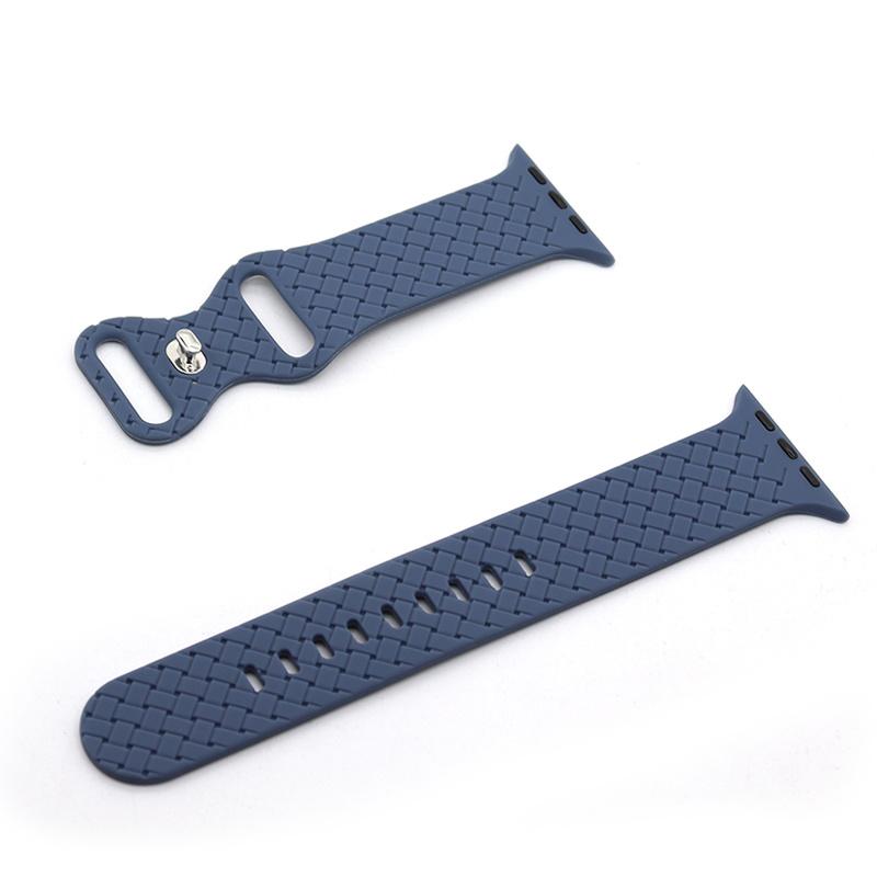Silicone Braided Strap For Apple Watch Band 49mm 44mm 45mm 42mm iWatch 40mm 38mm 41mm Correa Watchband Bracelet Apple Watch Serie 7 3 5 6 Se 2