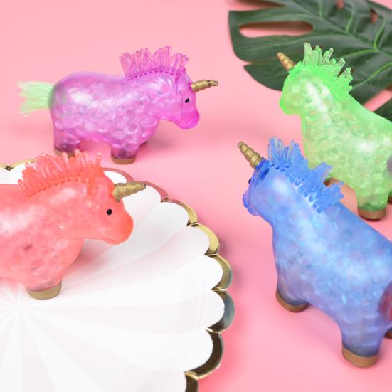 Einhorn Stressball Weiches Quetschspielzeug Sensorisches Wasserkugelspielzeug Stress