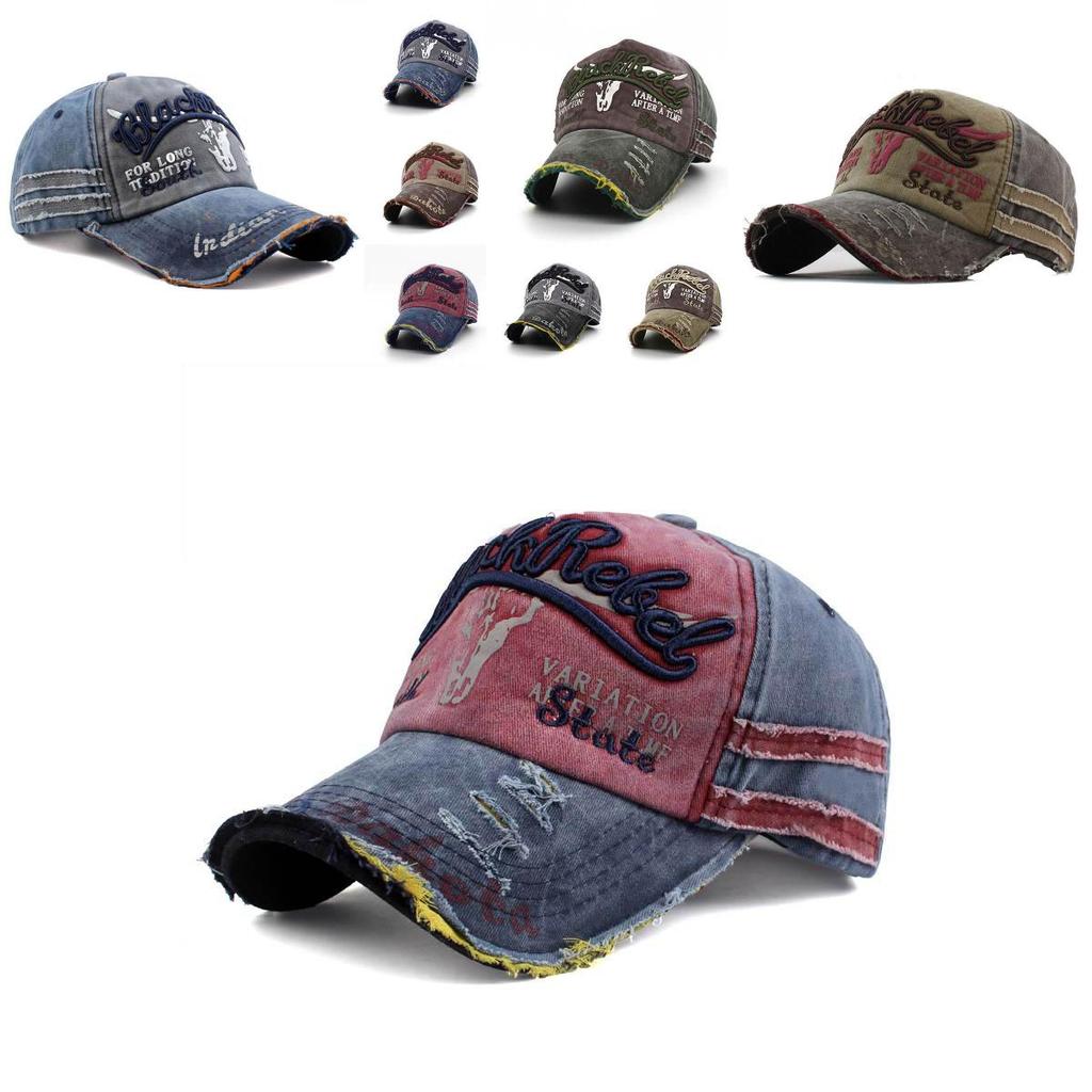 Vintage Distressed Denim Baseball Cap For Men And Women Durable And Stylish Hat