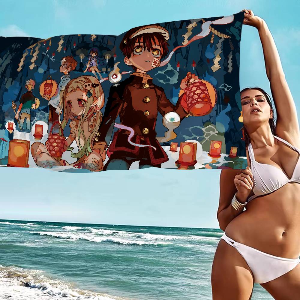 Anime Toilet-Bound Hanako Kun Microfiber Printed Beach Towel Mountain Climbing Yoga Beach Swimming Running Absorbent Soft Towel