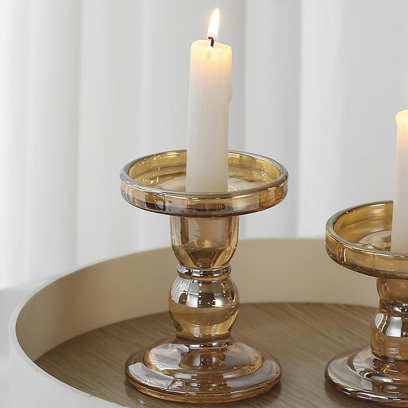Ретро Подсвечник Подсвечник Столбчатый Канделябр Декоративный для Дома Гостиной 8cmx11cm