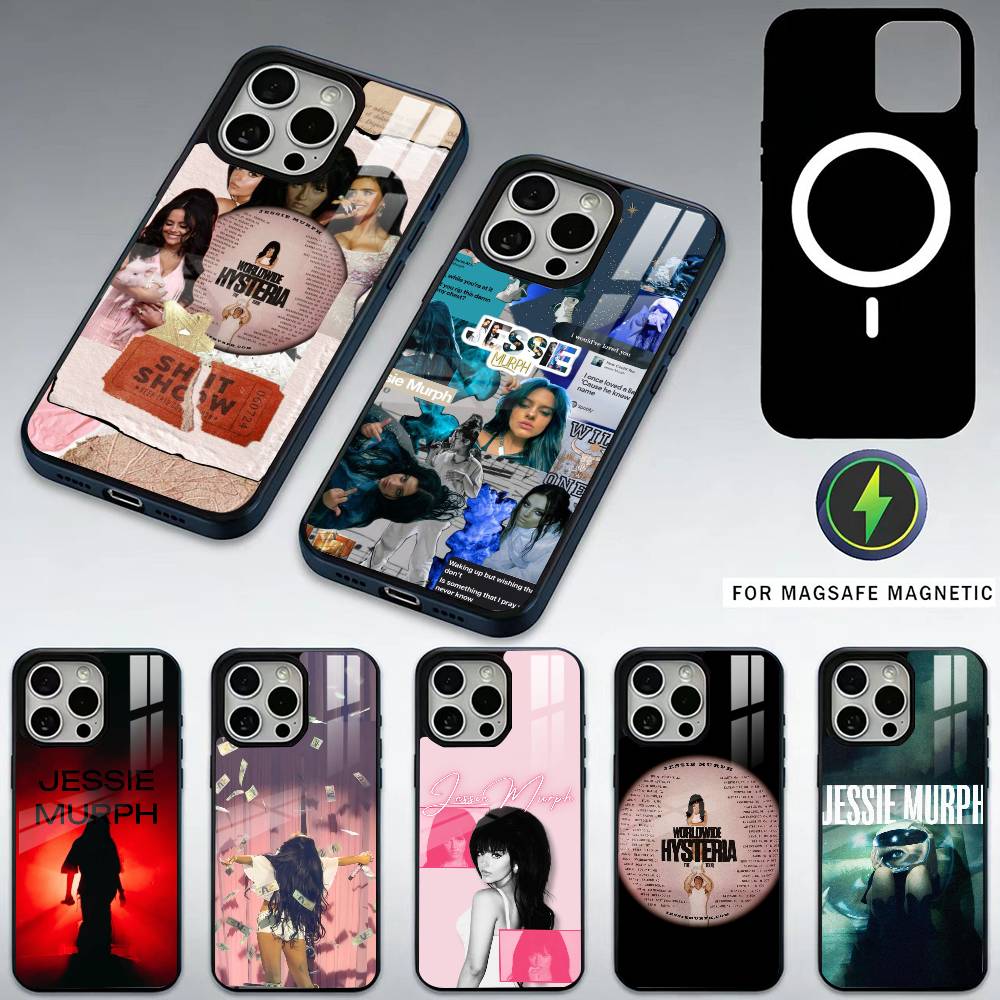 Singer J-Jessie Murph Phone Case For iPhone17,16,15,14,13,12,11 Plus,Pro Max Magnetic For Magsafe Wireless Charging