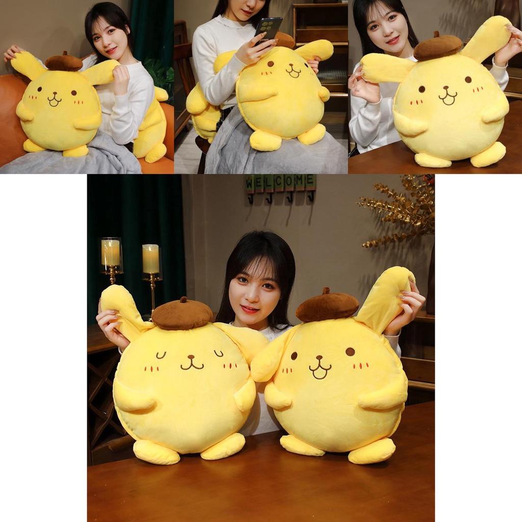 Cute Pudding Dog Plush Toy Sofa Pillow For Office Nap And Air Conditioning Blanket