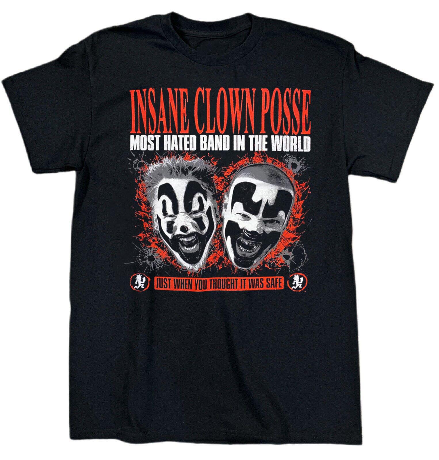 Retro Insane Clown Posse Band Heavy Cotton Black S-5XL Shirt CM371 XXL