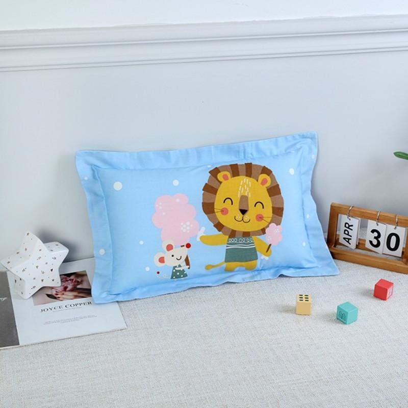 

Новая удобная белая подушка из чистого хлопка с рисунком динозавра из мультфильма, наволочка для детей, детские подушки для сна 30*50 см 50x30cm