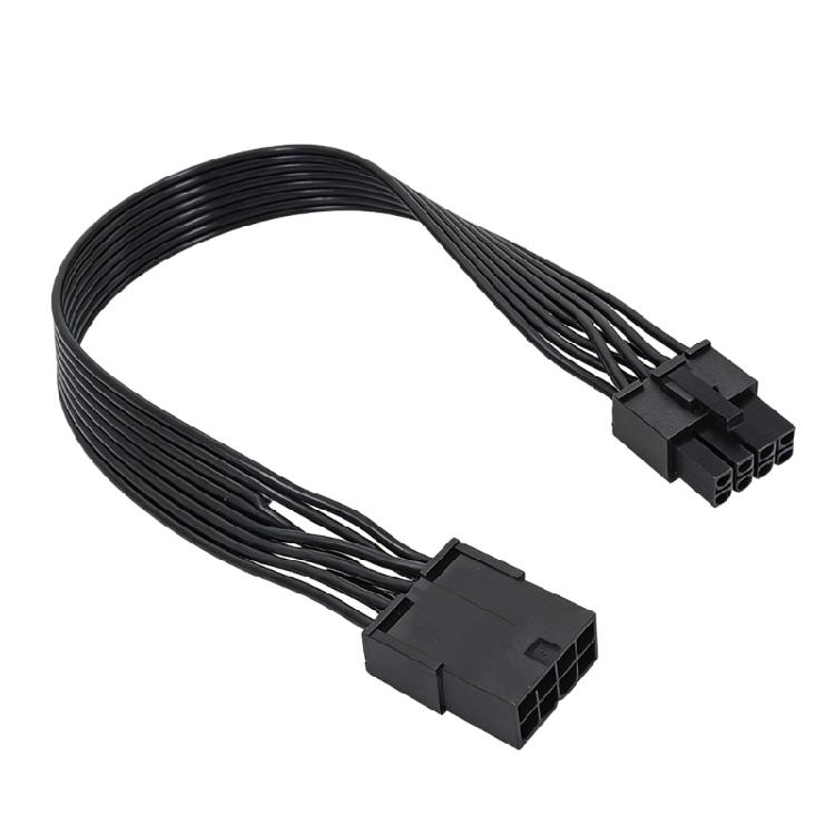 Premium 18AWG 8pin Power Extension Cable for Flexible Cable Management and Stable Graphics Card Power чёрный