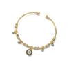 Hand Evil Eye Bracelet For Women Stainless Steel Zircon Bracelet Bangle Turkish Lucky Luxury Couple Zircon Pulseras Bijouxfemme