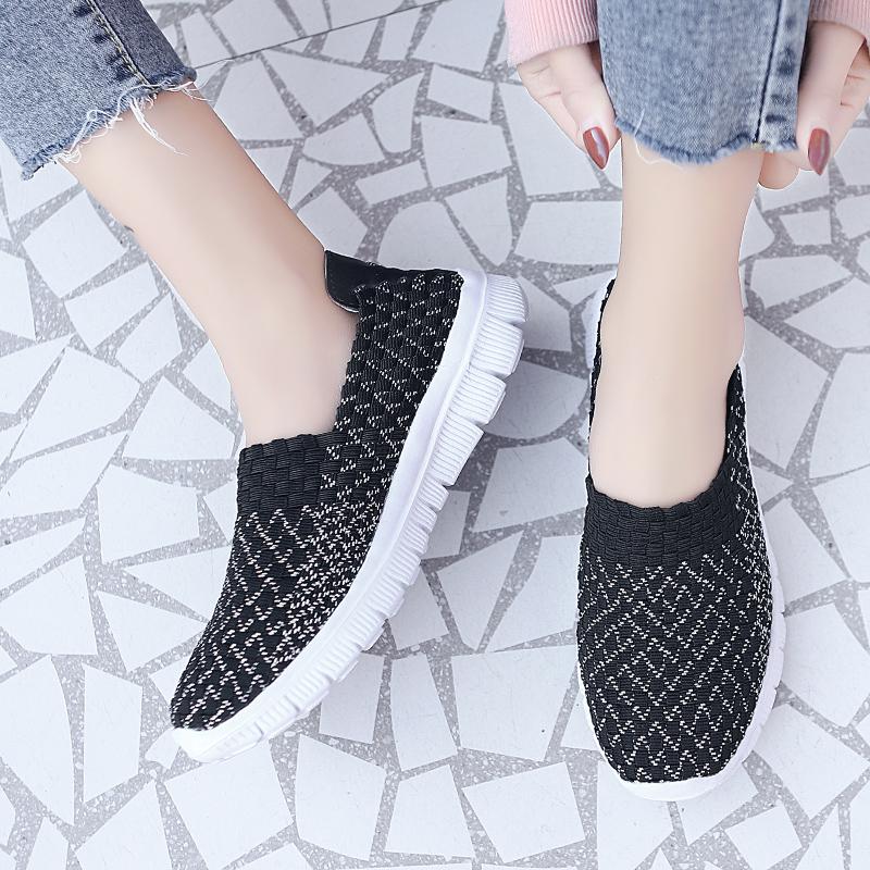 Summer Handmade Slip on Braid Beach Shoes Women Moccasins Plus Size Casual Espadrilles Breathable Sneakers