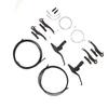 V Type Bike Brake Set with Brake Lever Brake Cable Complete Sensitive Braking Bike Front Rear Brake Kit for Replacement
