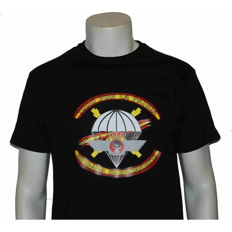 

Spanish Paratrooper Brigade Emblem TShirt New 100 Cotton Short Sleeve ONeck Casual Mens Tshirt S