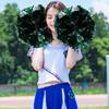 Pampoane de majorete Pampoane pentru dans Petrecere Competiție sportivă școlară (Argintiu+verde)