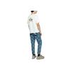 Evisu Logo Print Round Neck Short Sleeve T-Shirt Unisex Tops White 2ESHTM3TS538XXCT