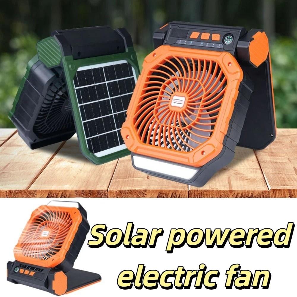 Long-lasting Battery Life Led Lantern Infinite Loop Outdoor Tent Fans Solar Panel Fan Tent Use