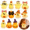 LED Night Light for Party Cute Halloween Ghost/Pumpkin Desktop Decoration, Battery Durable Plastic Operated Nursery with Warm Glow Home Decor